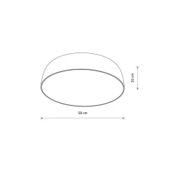 Plafon Sufitowy SATELLITE Biały 7xE27 58cm * Nowodvorski Outlet