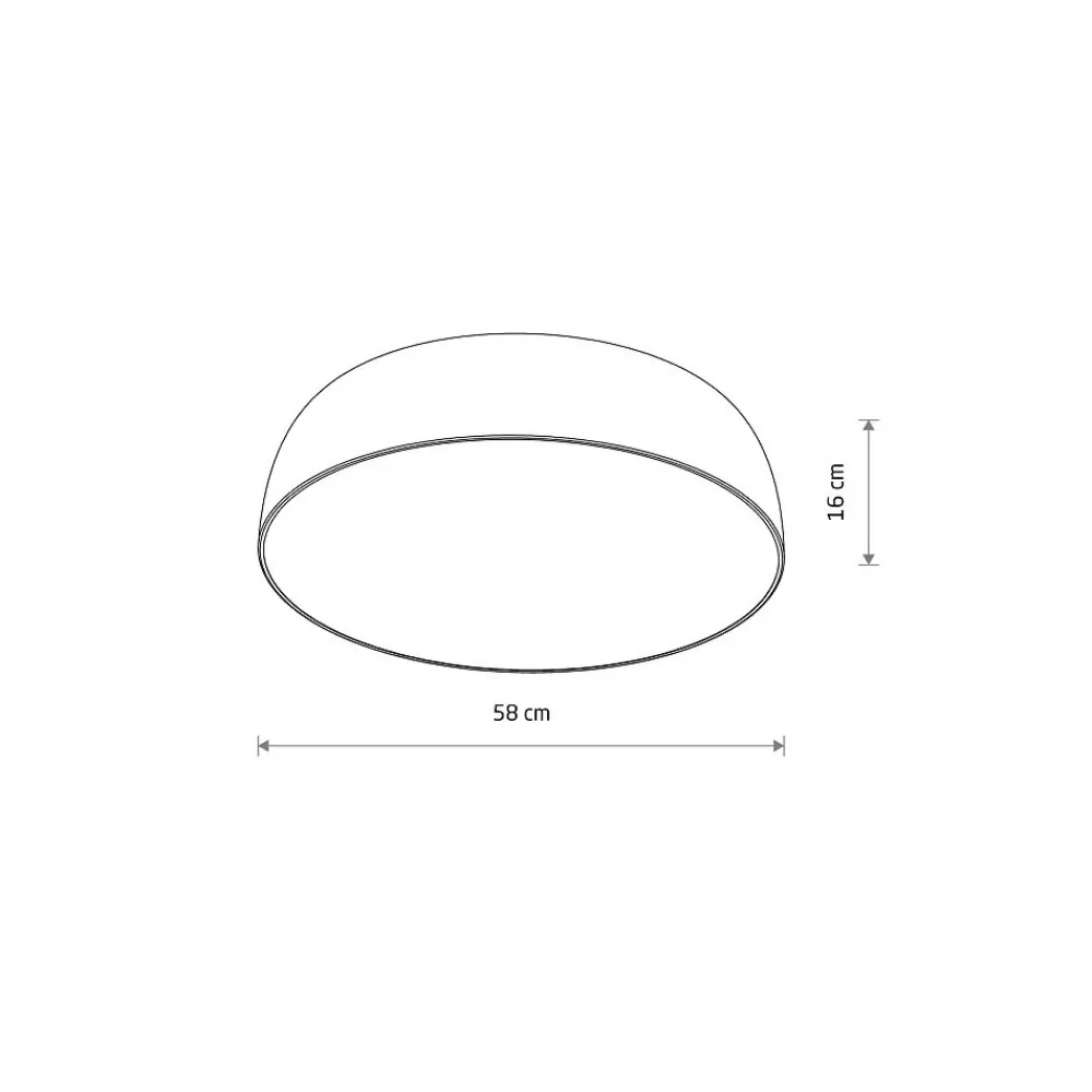 Plafon Sufitowy SATELLITE Czarny 7xE27 58cm * Nowodvorski