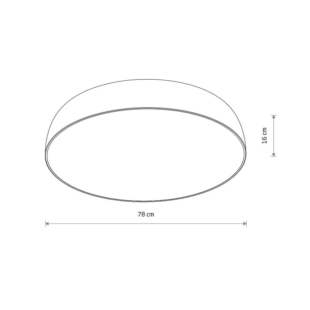 Plafon Sufitowy SATELLITE Szary 10xE27 78cm * Nowodvorski Outlet