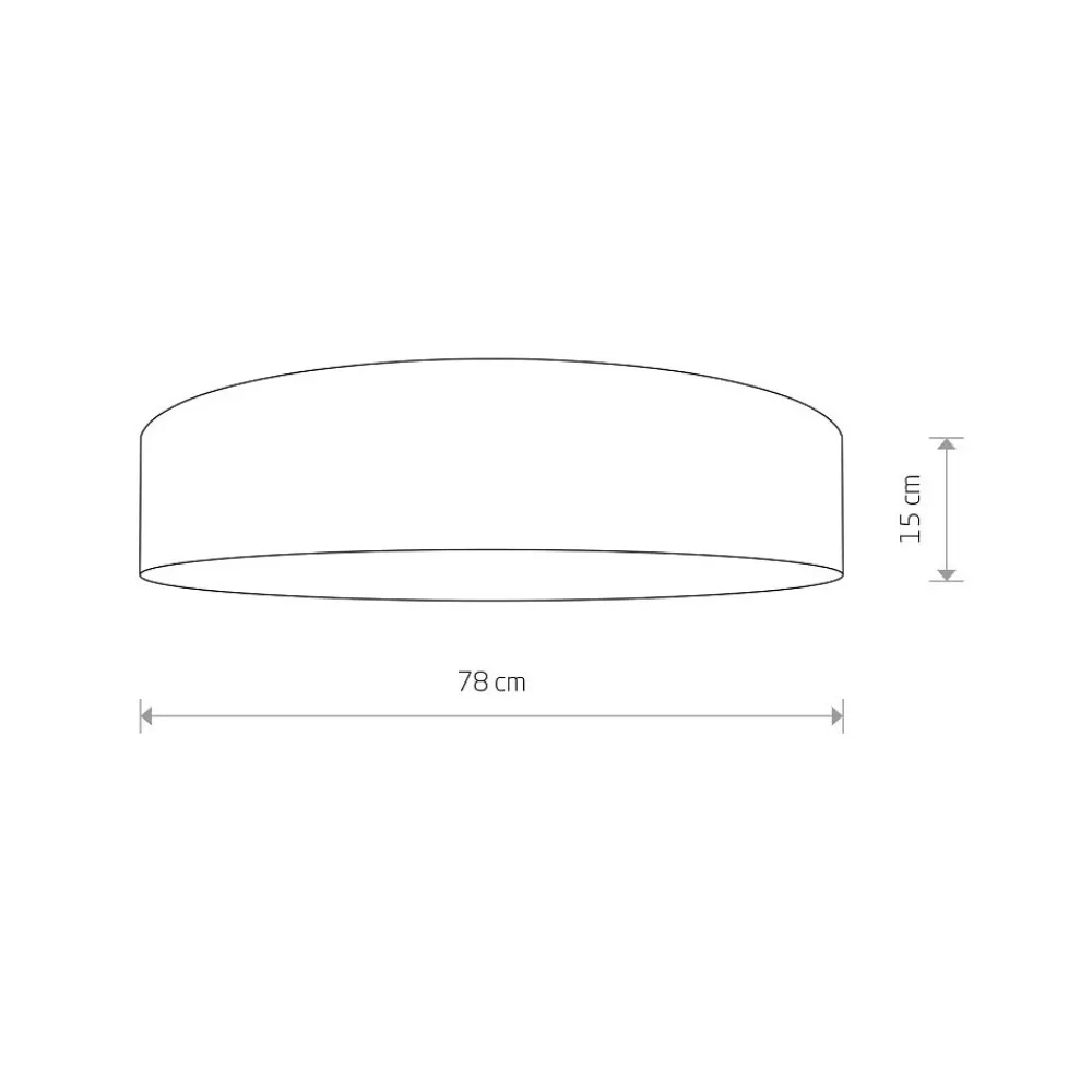 Plafon Sufitowy TURDA Biały Szary Abażur 7xE27 78cm * Nowodvorski Outlet