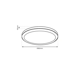 Plafon Sufitowy VERA Biały Barwa Neutralna 4000K 12W LED IP65 18cm * Eko-light Outlet