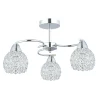 Plafon sufitowy z kryształowymi kloszami Crystal I 3xE27 * HowHomely Discount