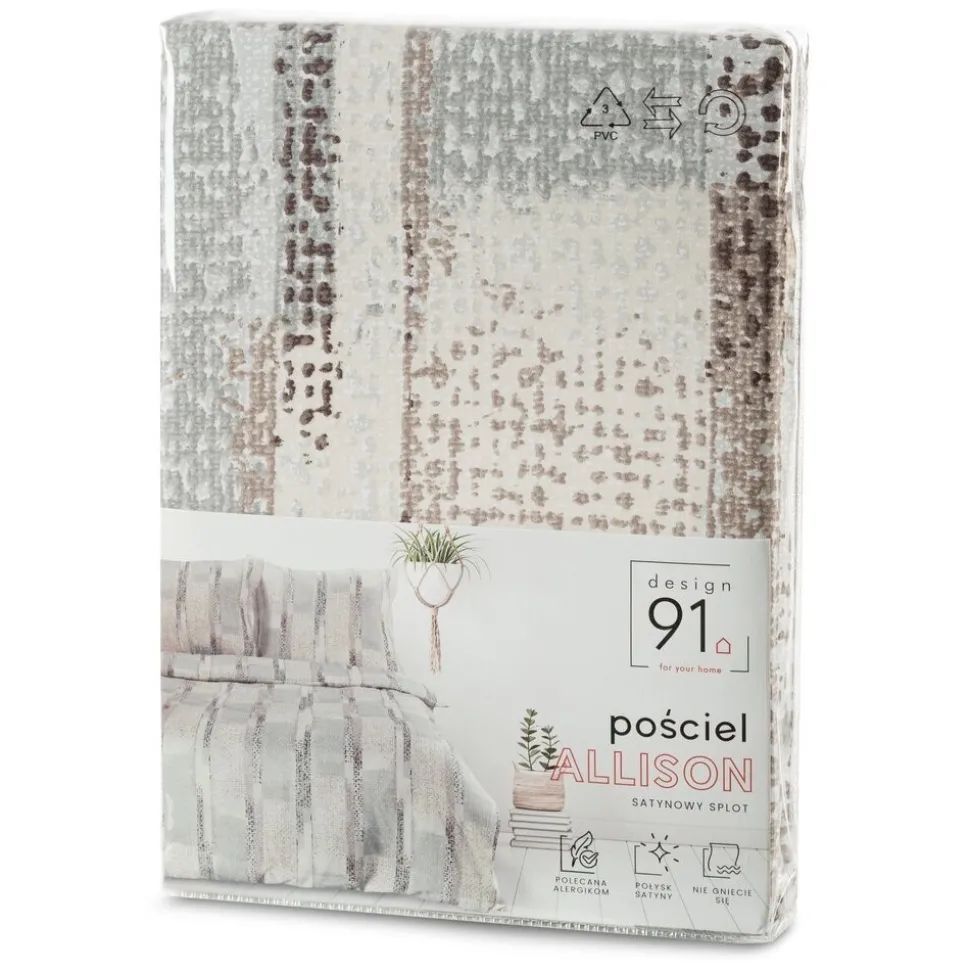 Pościel ALLISON 220x200 przecierana pasy