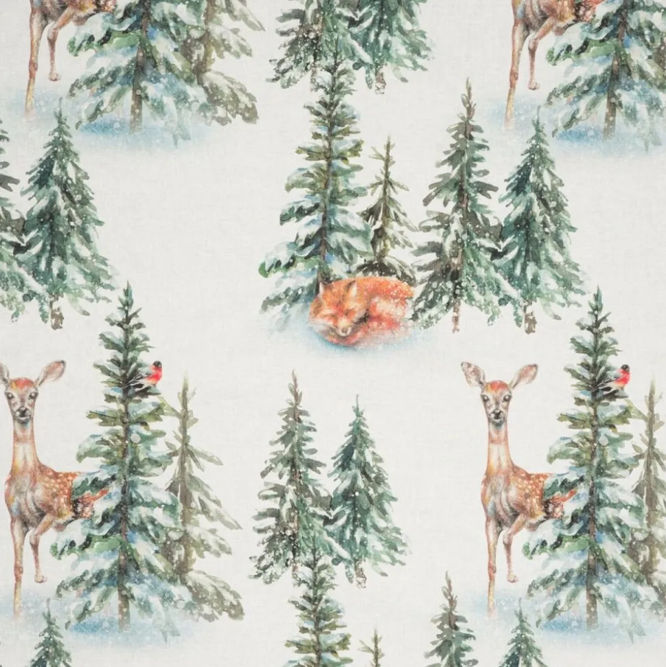 Pościel świąteczna DEER 220X200 cm bawełna