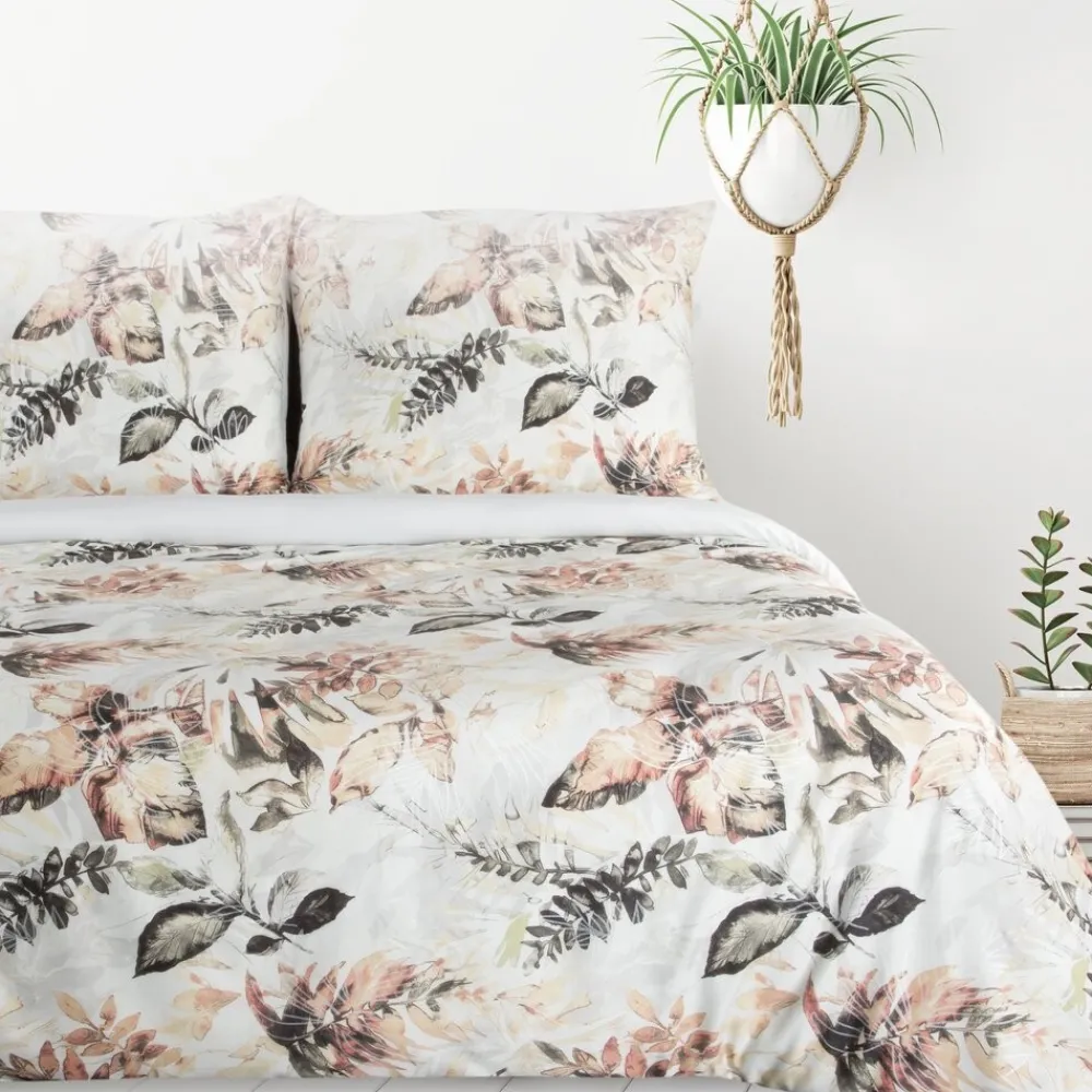 Pościel ARINA 160x200 cm liście mikrofibra * EUROFIRANY B.B. Choczyńscy Sp.J. Discount