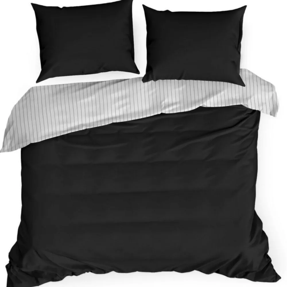 Pościel RAYA paski biało czarna 220x200 satyna * EUROFIRANY B.B. Choczyńscy Sp.J. Hot