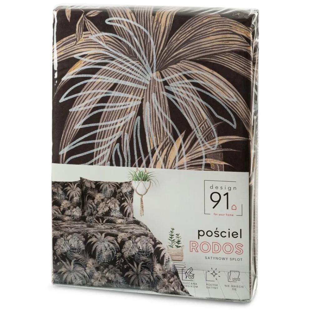 Pościel RODOS 140x200 cm egzotyczne liście * EUROFIRANY B.B. Choczyńscy Sp.J. Discount