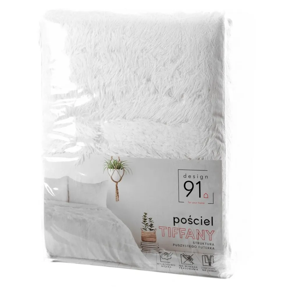 Pościel TIFFANY 220x200 cm kremowa futerko * EUROFIRANY B.B. Choczyńscy Sp.J. New