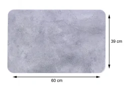 Podkładka łazienkowa Sofer Grey 39x60 cm