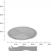Podkładka na stół okrągła srebrna 35 cm