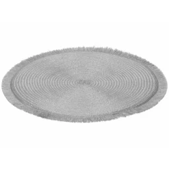 Podkładka na stół okrągła srebrna 35 cm