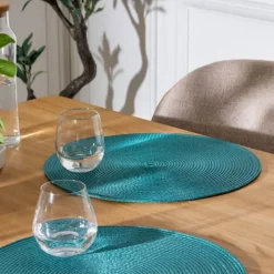 Podkładka na stół Braid Emerald okrągła * Secret de Gourmet Online