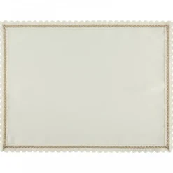 Podkładki LACE 30x40 cm kremowy komplet 4 szt. haftowane zdobienie