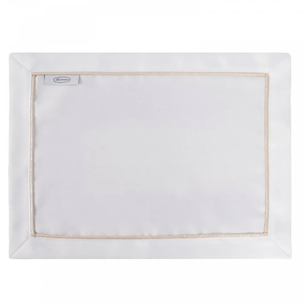 Podkładki MADELE 30x40 cm biały złoty komplet 4 szt.