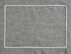 Podkładki MEGI 30x40 cm popielaty komplet 4 szt. Lamówka