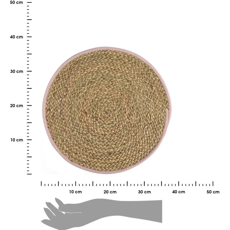 Podkładki na stół 38 cm 4 szt. Gaia Pink