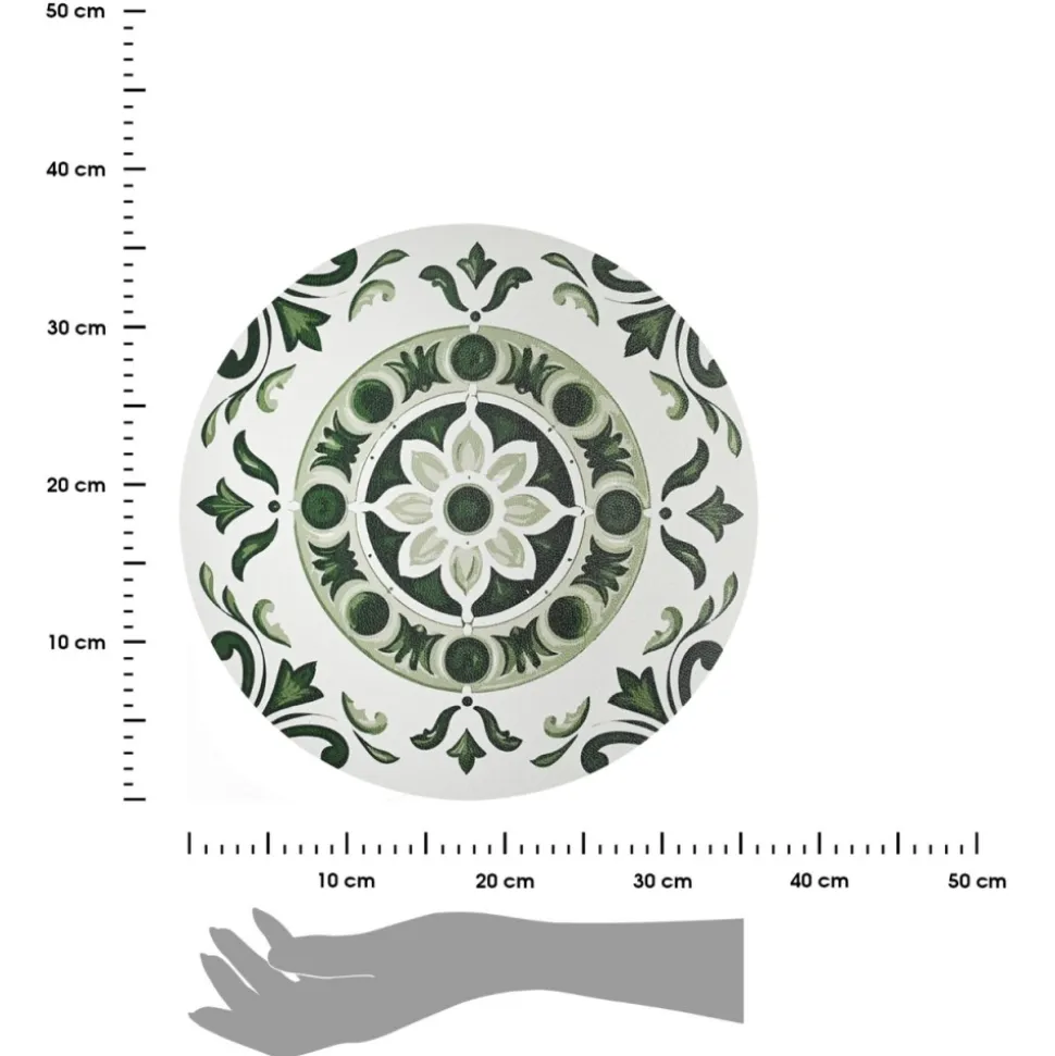 Podkładki na stół 38 cm 4 szt. Heritage Green