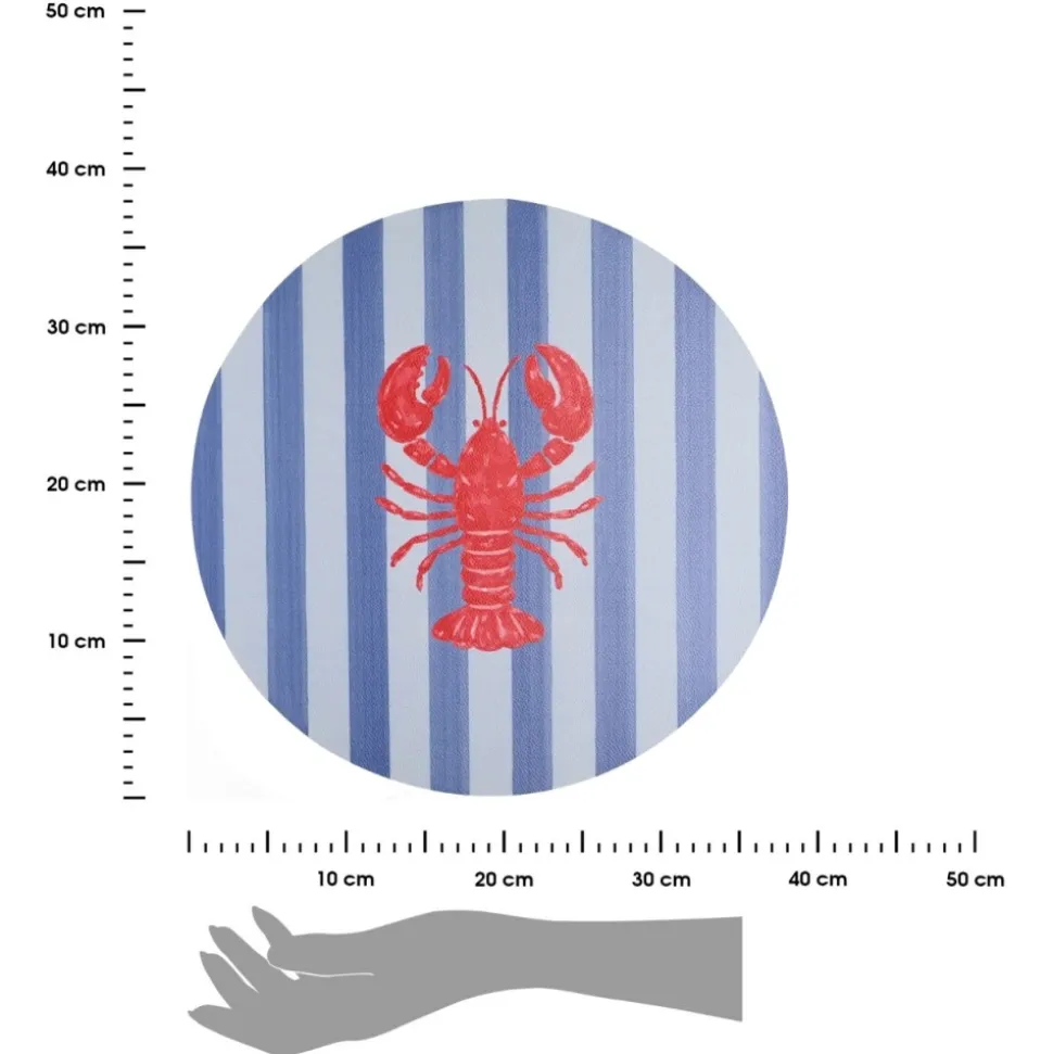 PodkładkI na stół 38 cm 4 szt. Nautical Lobster