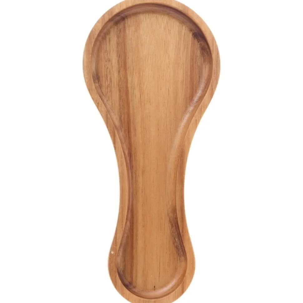 Podstawka pod łyżkę 21,8 cm akacja