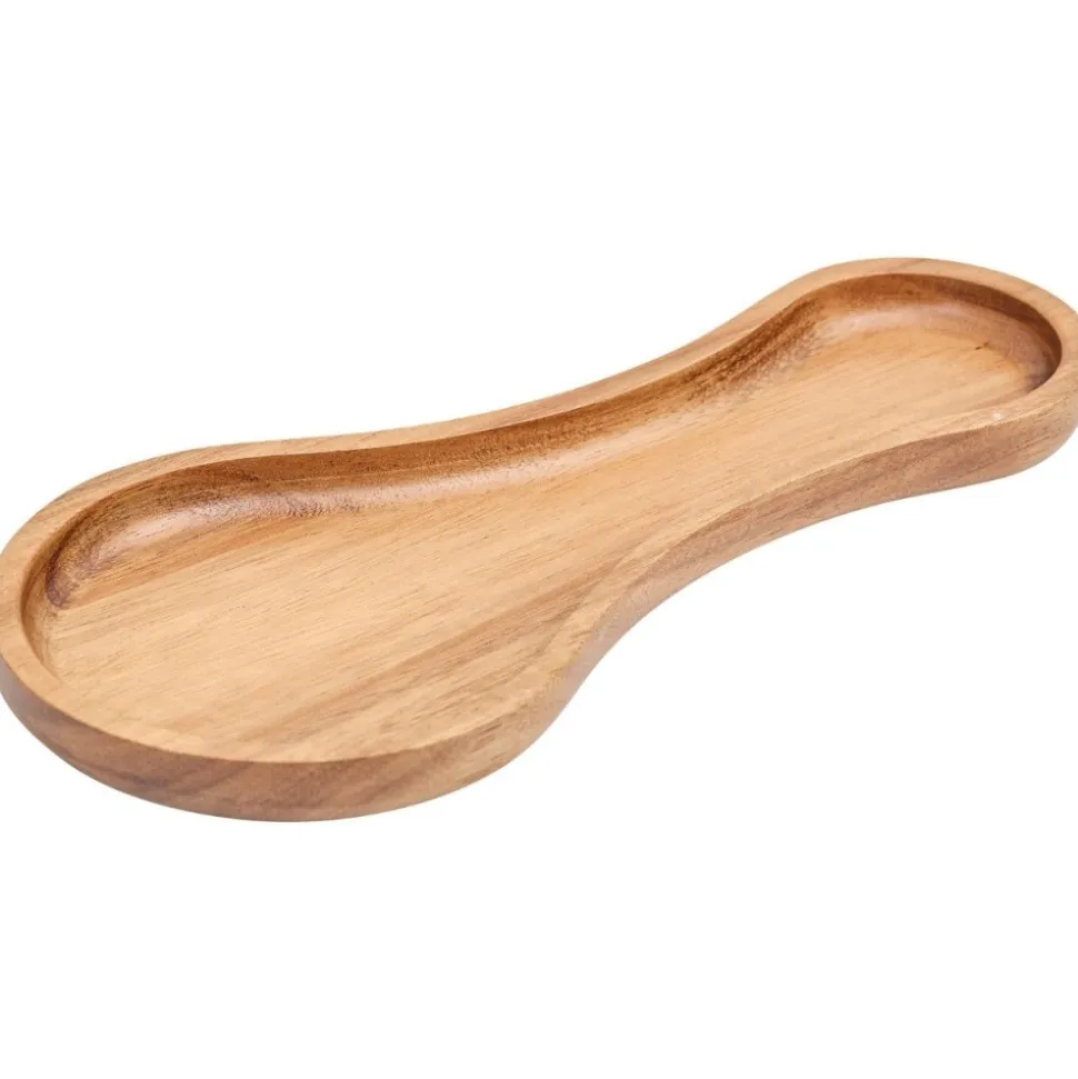 Podstawka pod łyżkę 21,8 cm akacja