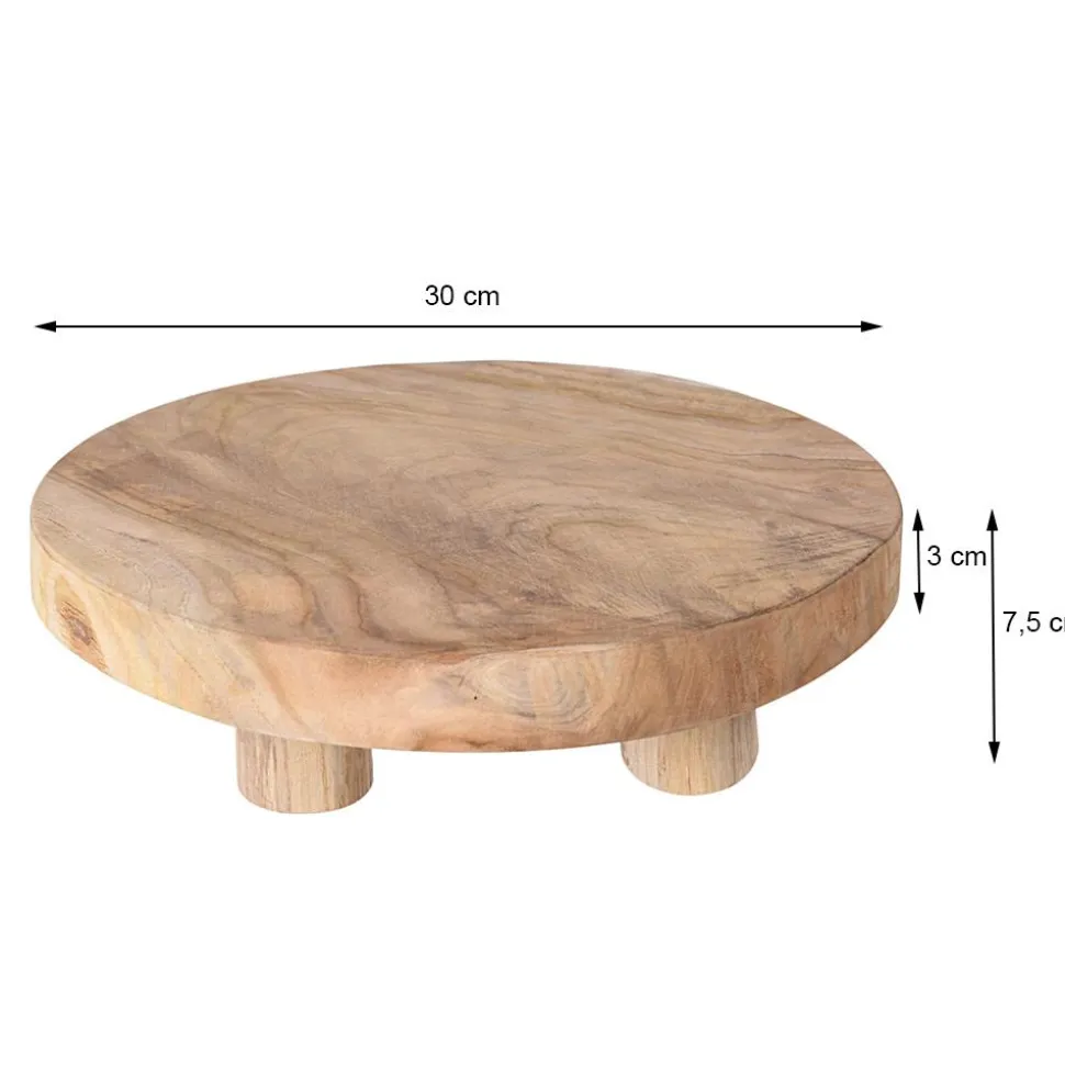 Podstawka z drewna tekowego 30 cm