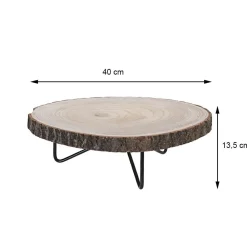 Podstawka drewniana na 3 nogach 40 cm * Excellent Houseware Sale