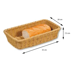 Podłużny koszyk na pieczywo i owoce 35cm