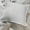 Poduszka CLARINE 40x40 gładka koronka