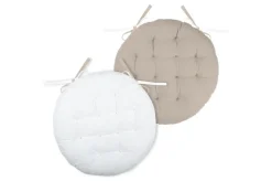 Poduszka na krzesło DUO 38 cm écru jasno beżowa