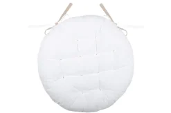 Poduszka na krzesło DUO 38 cm écru jasno beżowa