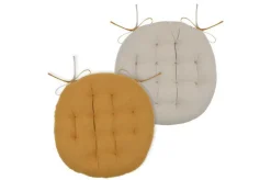 Poduszka na krzesło DUO 38 cm miodowa jasnobeżowa