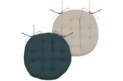 Poduszka na krzesło DUO 38 cm kobaltowa
