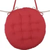 Poduszka na krzesło DUO 38 cm czerwona jasny beż