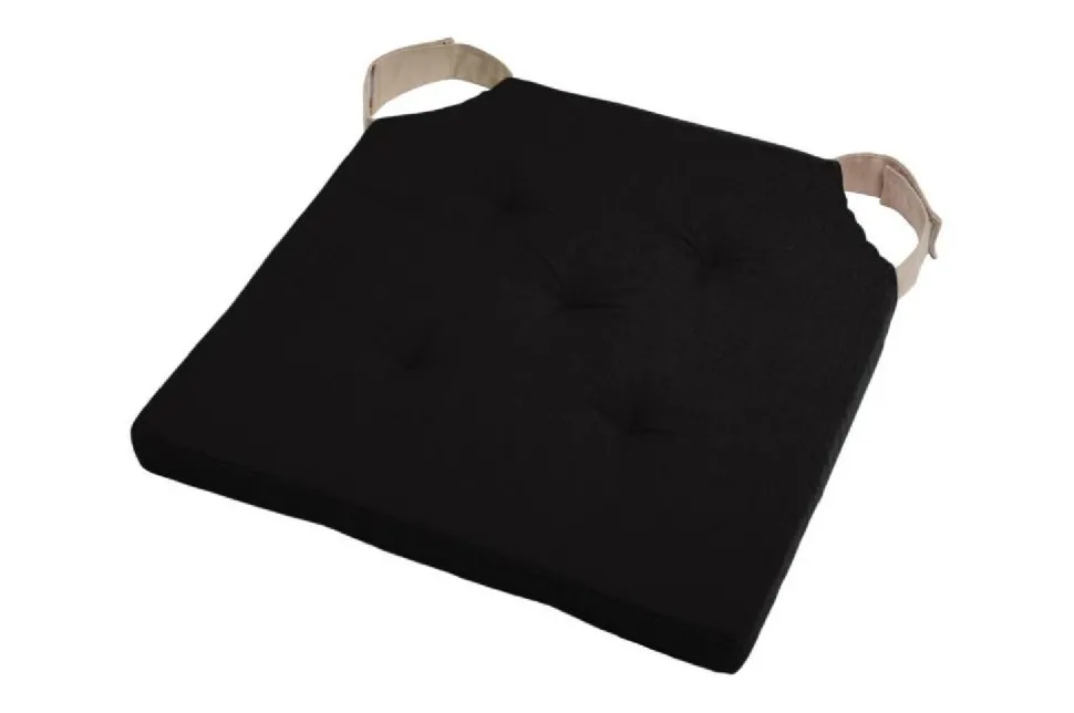 Poduszka na krzesło DUO 38x38 czarna