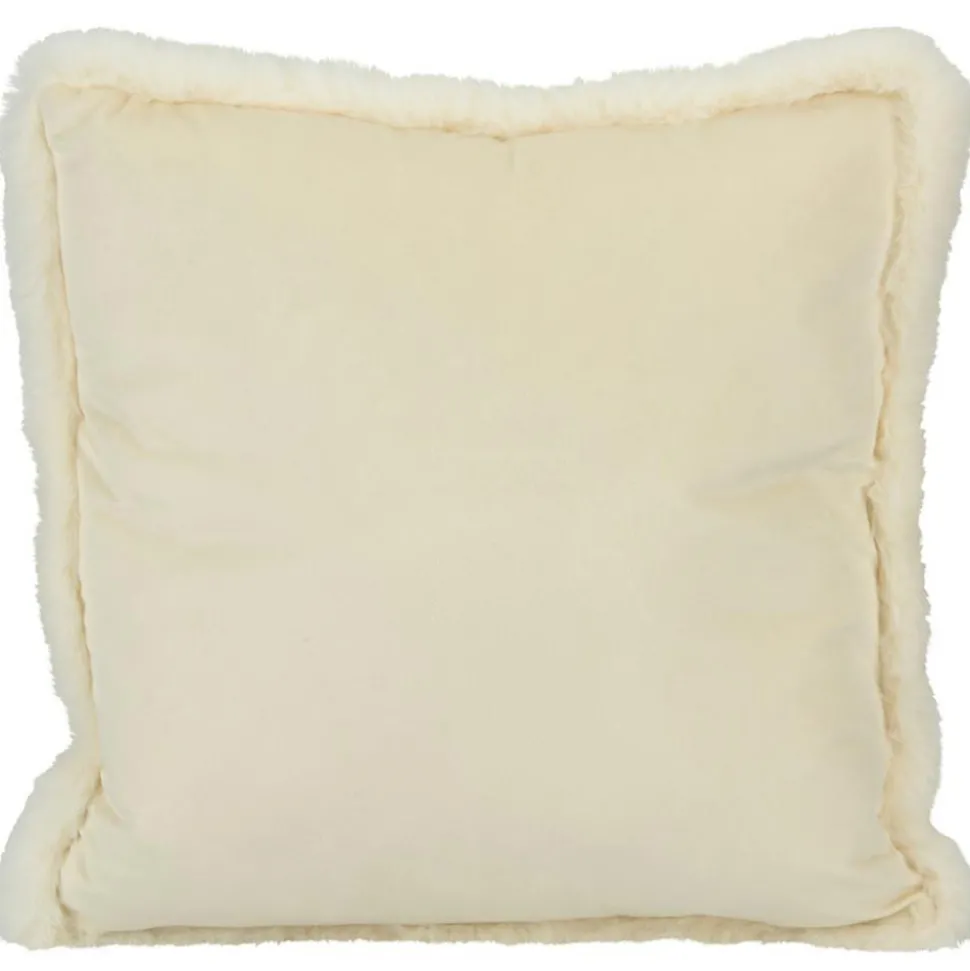 Poduszka Velvet biała 45x45 cm