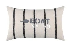 Poduszka BOAT NO 59 30x50 cm czarne pasy * STOF Outlet