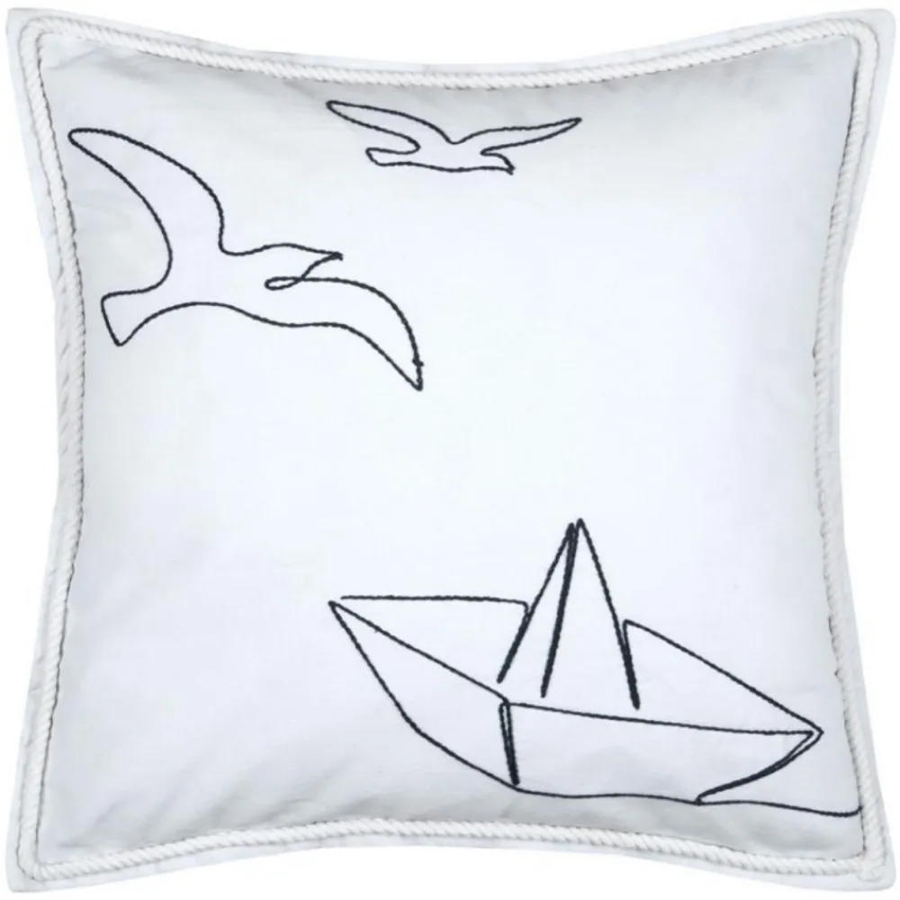 Poduszka BORDEMER WHITE 50x50 cm * STOF New
