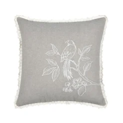 Poduszka CLARINE 40x40 ptak gałązka koronka * STOF Clearance