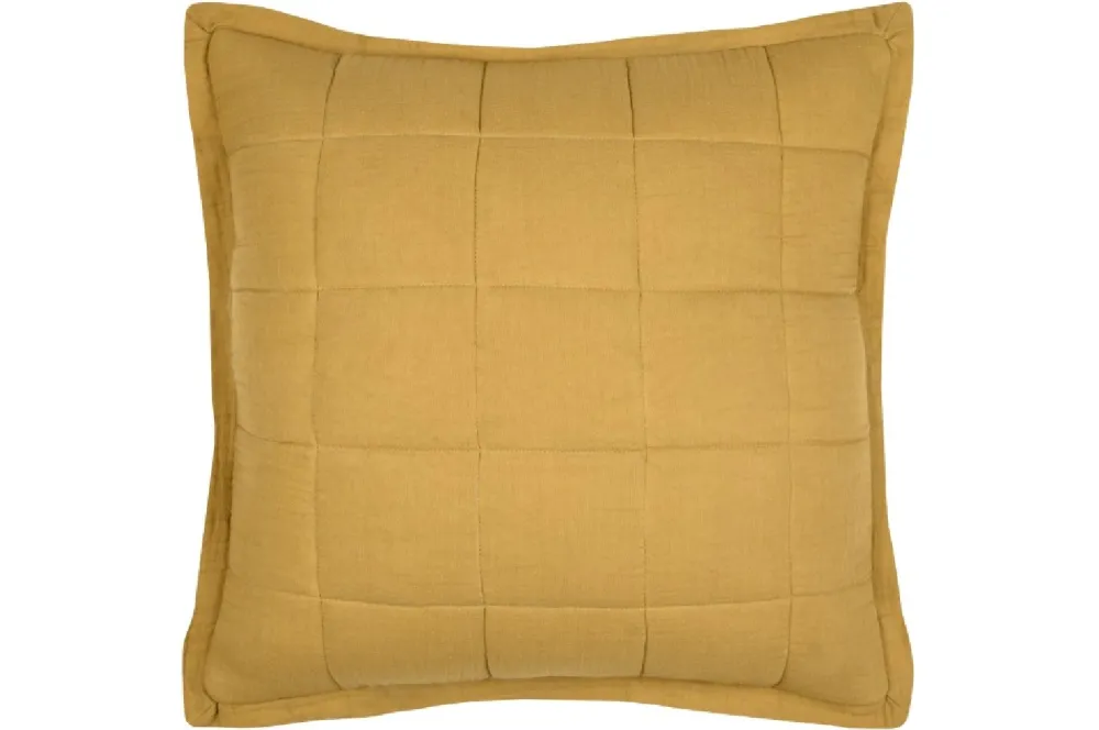 Poduszka ELLIE 45x45 musztardowa pikowana * STOF Clearance