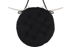 Poduszka na krzesło DUO 38 cm czarna jasny beż * STOF