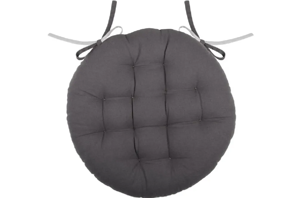 Poduszka na krzesło DUO 38 cm szara srebrna * STOF