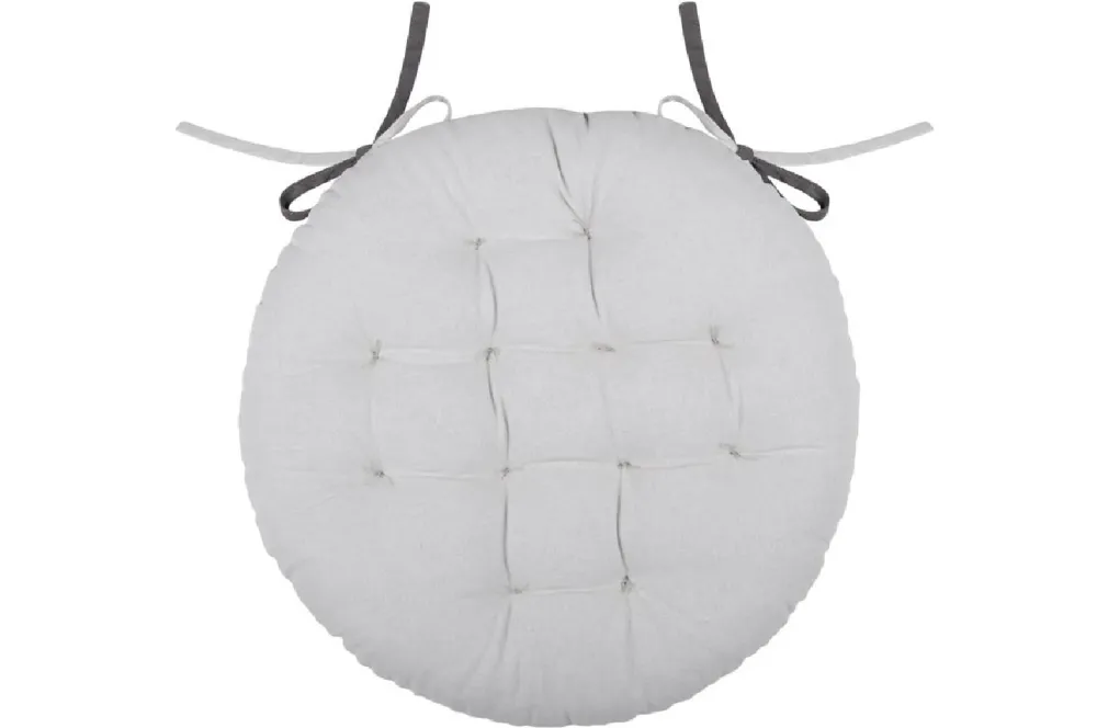 Poduszka na krzesło DUO 38 cm szara srebrna * STOF