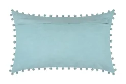 Poduszka SANCHEZ 30x50 niebieska pompony * STOF Outlet