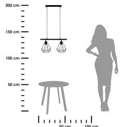 Podwójna lampa wisząca Diamante * Bodek Online