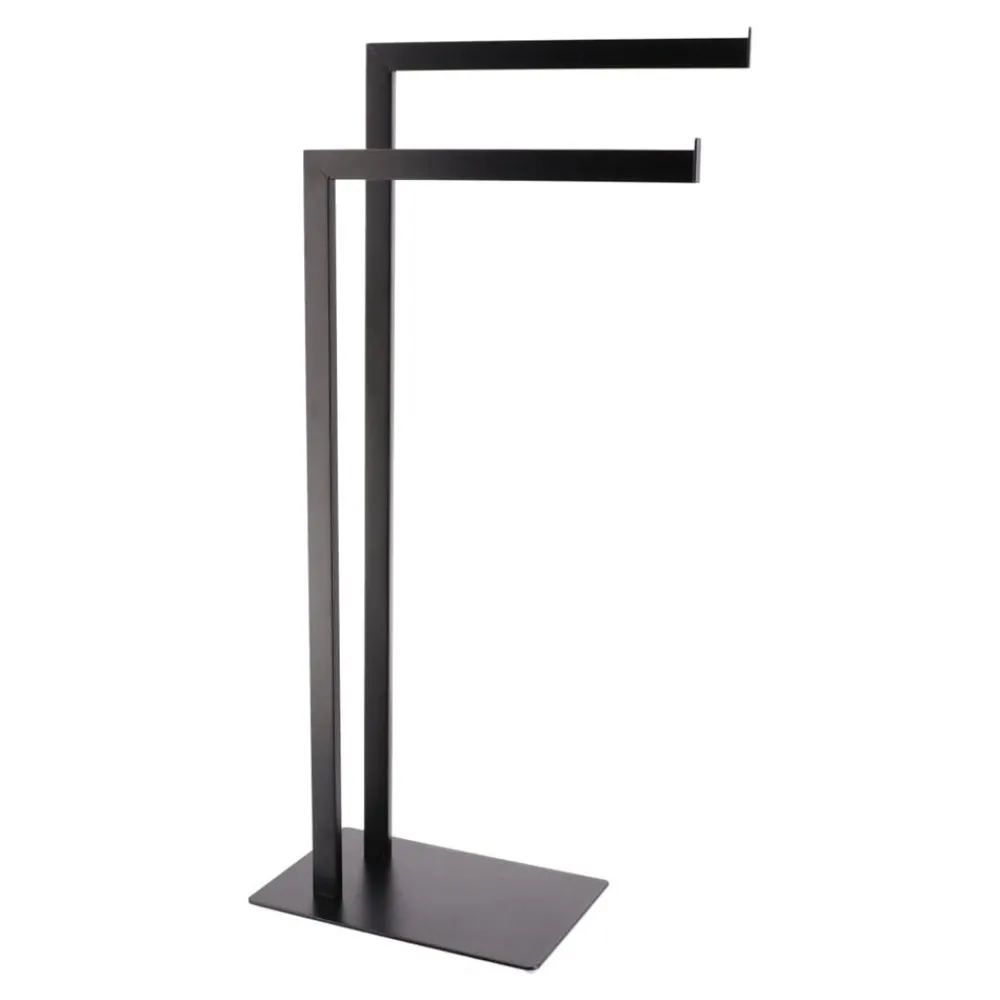 Podwójny wieszak łazienkowy Raspo Black * TENDANCE Clearance
