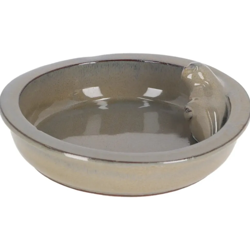 Poidełko dla ptaków ceramiczne z foką