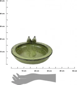 Poidełko dla ptaków ceramiczne zielone