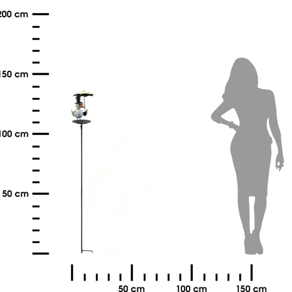 Poidełko z ptakiem i parasolką h137 cm