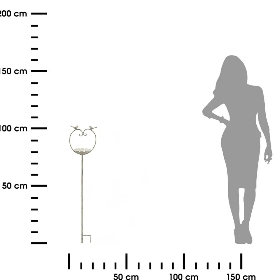 Poidełko z ptaszkami na ozdobnym łuku h104 cm