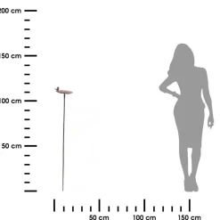 Poidełko z ptaszkiem na ozdobnej misie h117 cm